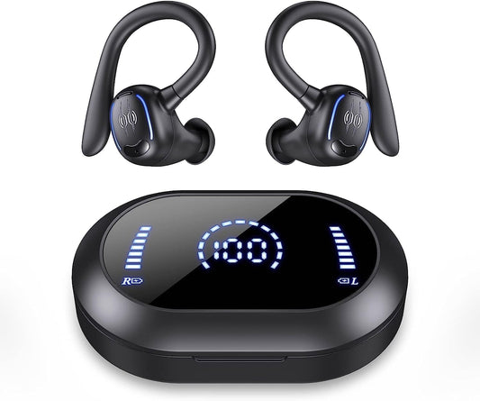 Wireless Earbuds Bluetooth Headphones 50Hrs Playback IPX7 Waterproof Sports Earphones