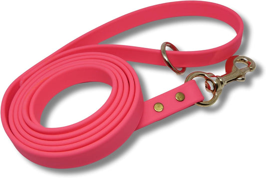 Gummy Dog Leash, Biothane, Dog Training Leash 6 Foot Length for Small, Medium & Large Dogs or Puppies