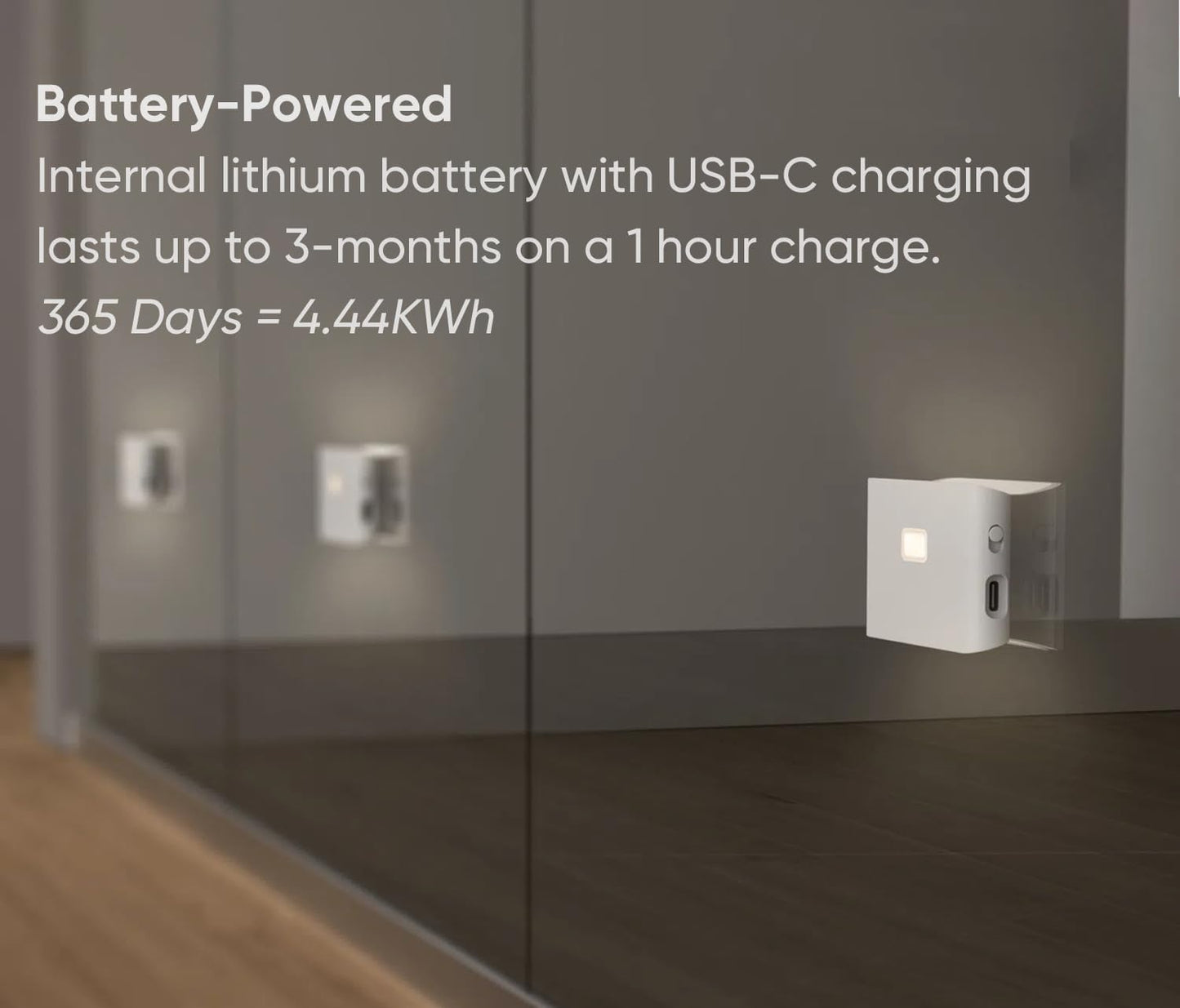 Rechargeable Night Lights with Dusk to Dawn & Motion Sensors 3 Pack
