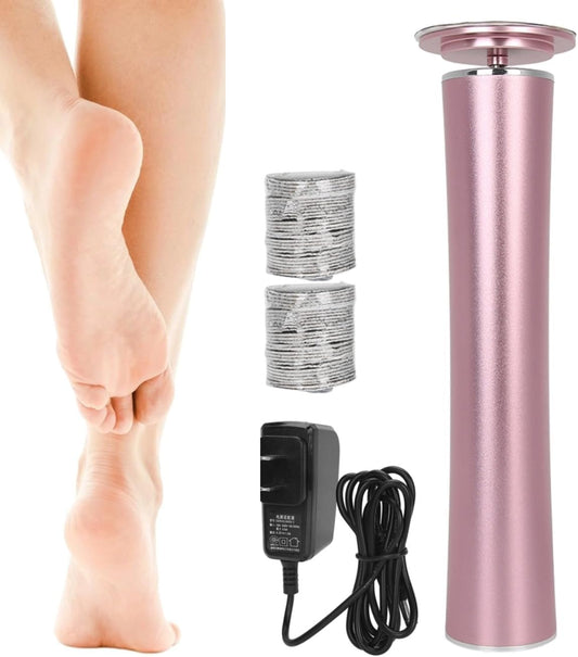 Electric Foot Callus Remover – Rechargeable Heavy Duty Cordless with 60pcs Replacement Sandpaper Discs