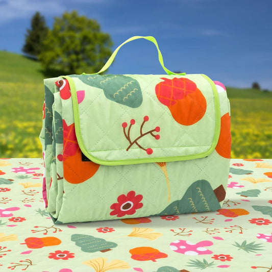 Picnic Blanket, Outside Baby Blanket, 3-Layer Picnic Mat for Camping, 59"x79"