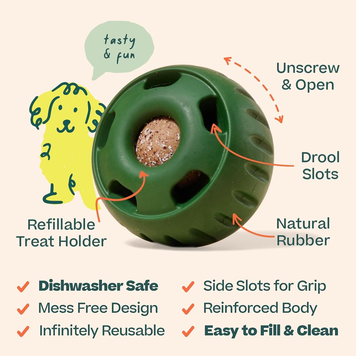 Pupsicle - Long-Lasting Interactive Dog Toy to Keep Your Pup Distracted Large Dogs 25-75 lbs