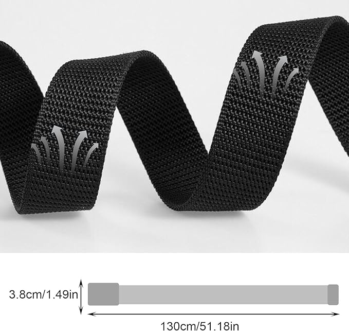 3 Pack Men’s Tactical Nylon Belt with Automatic Buckle – Adjustable Military-Style Webbing Belt for Everyday & Outdoor Use