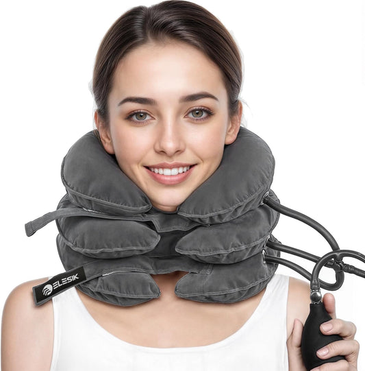 Neck Stretcher & Cervical Traction Device – Neck Brace for Pain Relief and Support