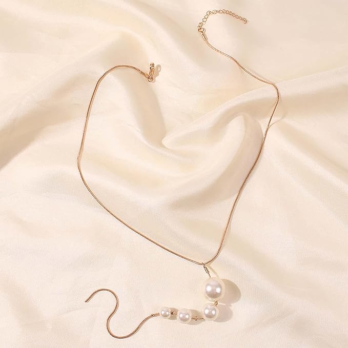 Creative Long Tassel Pearl Pendant Necklace – Sexy Statement Jewelry for Women