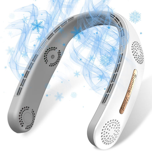 Neck Fan 4 Turbo 6000mAh Portable Neck Fan 360°Cooling Airflow Bladeless Neck Fan