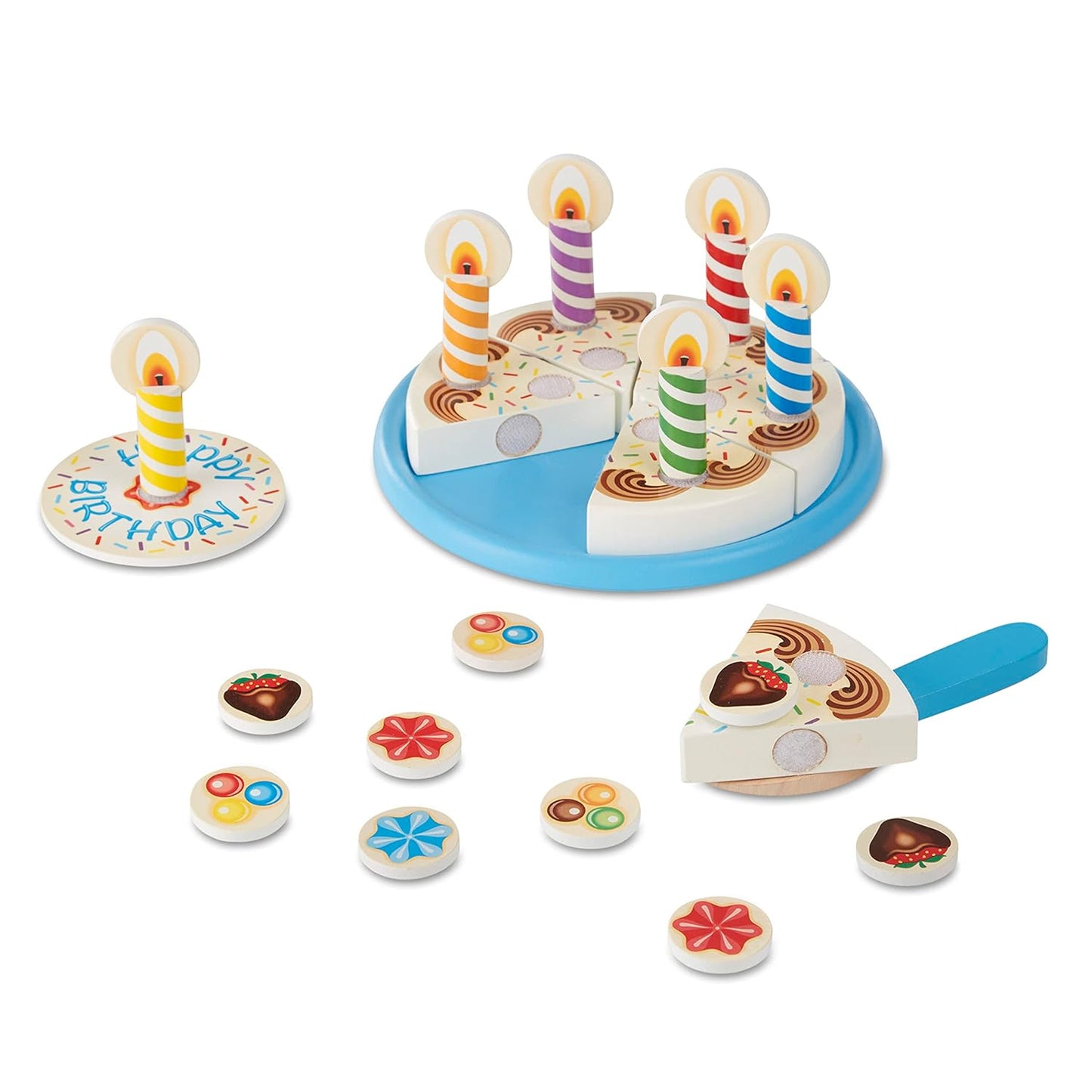 Wooden Birthday Cake Toy 34pieces
