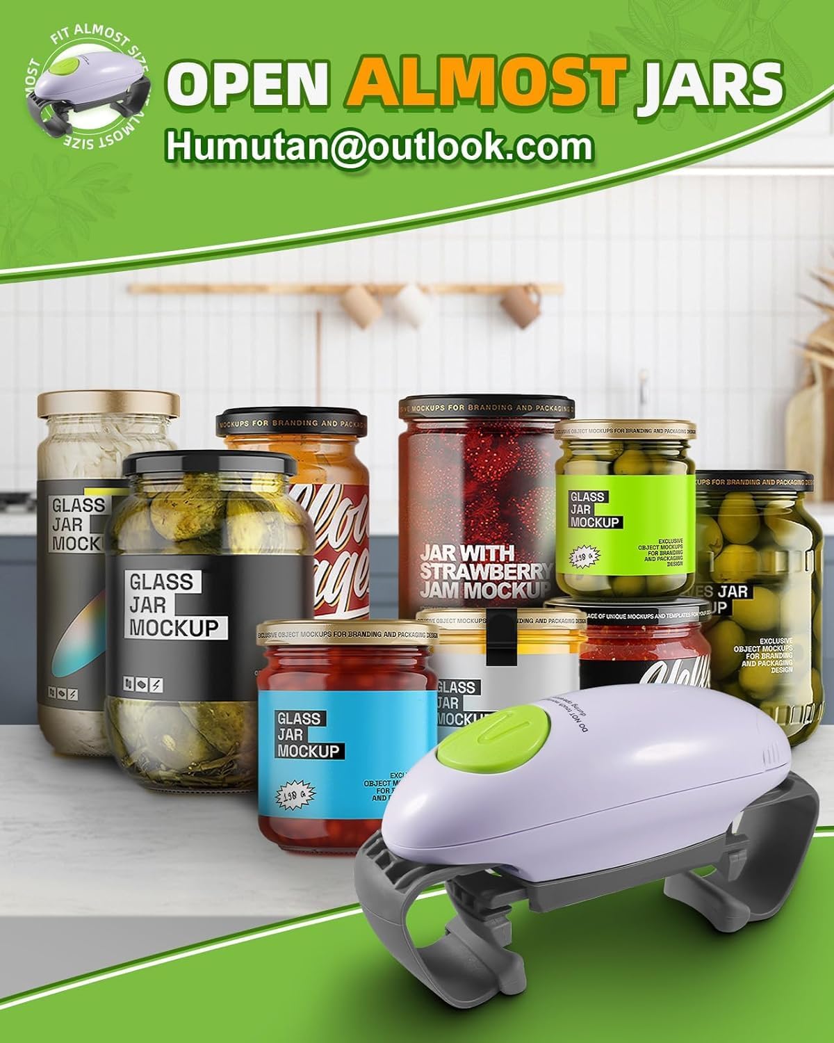 Electric Jar Opener for Seniors with Arthritis – One Touch Automatic Opener