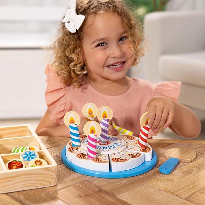 Wooden Birthday Cake Toy 34pieces