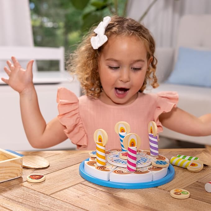 Wooden Birthday Cake Toy 34pieces