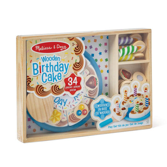 Wooden Birthday Cake Toy 34pieces