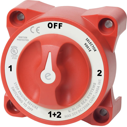 9001E e-Series Battery Switch, Selector 4 Position, Red