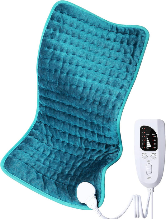 Electric Heating pad for Back/Shoulder/Neck/Knee/Leg Pain Relief, 6 Fast Heating Settings