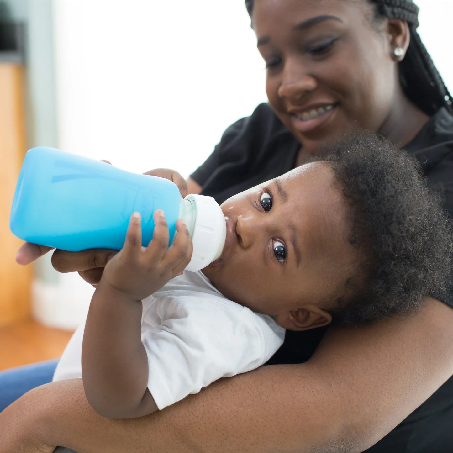 Dr. Brown's Anti-Colic Options+ Wide-Neck Glass Baby Bottle, 9 oz/270 ml, Slow Flow Nipple, BPA Free, 0m+ 2 Pack
