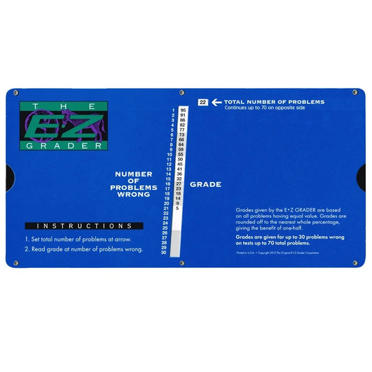 E-Z Grader, Large Print, Blue