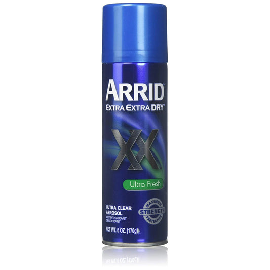 ARRID XX Ultra Clear Anti-Perspirant Deodorant Spray, Ultra Fresh 6 oz