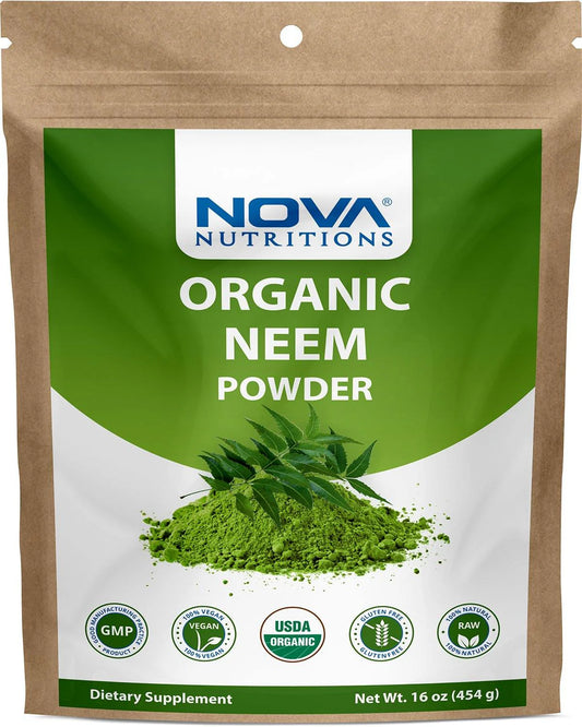Nova Nutritions Organic Neem Powder Dietary Supplement 16 OZ