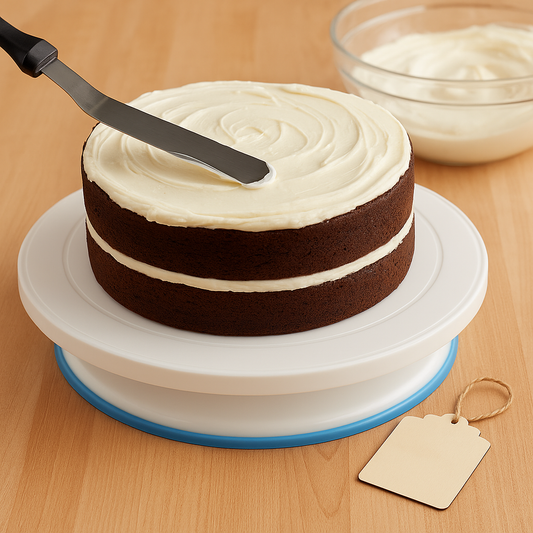 11" Revolving Plastic Cake Turntable / Stand with Non-Slip Base