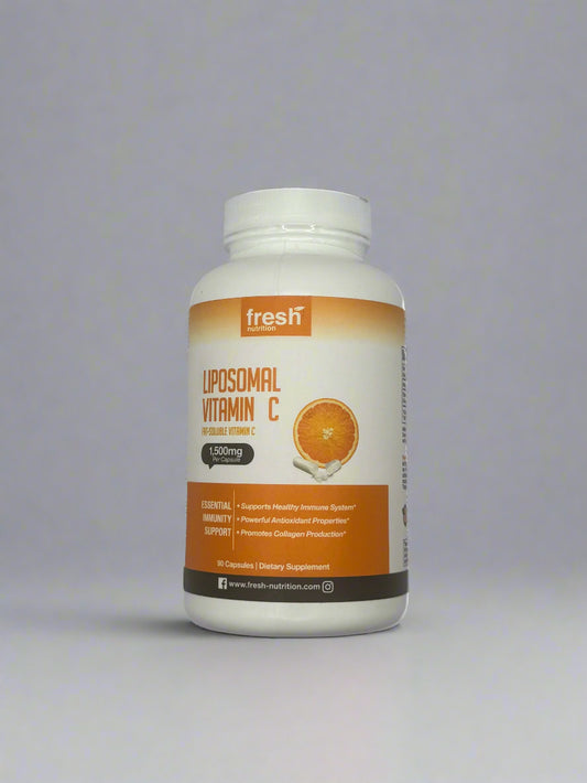 Fresh Nutrition Vitamin C Capsule Supplement - 1500mg per Serving Vit C