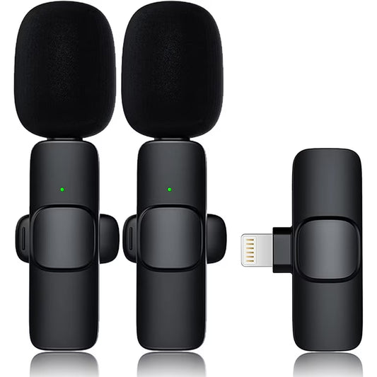 3 in 1 Wireless Clip-on Microphones for iPhone, Camera…', iPad, Mini Microphone Video Recording