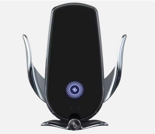 15W Wireless Car Charger Mount – Fast Charging Auto-Clamping Phone Holder for iPhone & Android