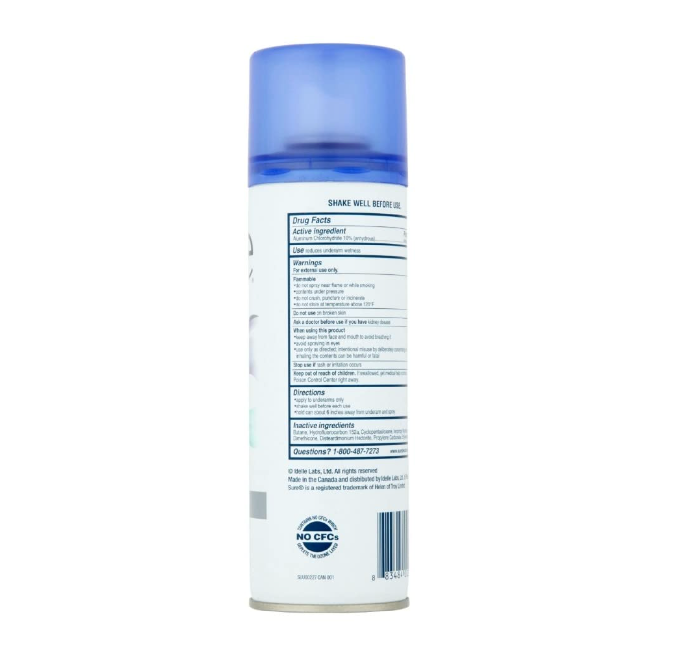 Sure Anti-Perspirant Unscented Spray Deodorant 6oz