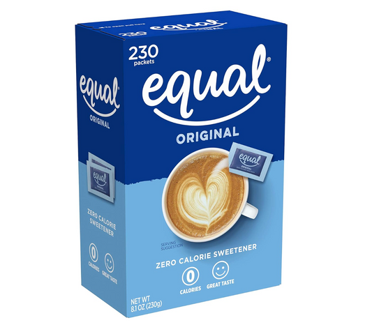 EQUAL 0 Calorie Sweetener, Sugar Substitute, Zero Calorie Sugar Alternative Sweetener Packets, Sugar Alternative, 230 Count,