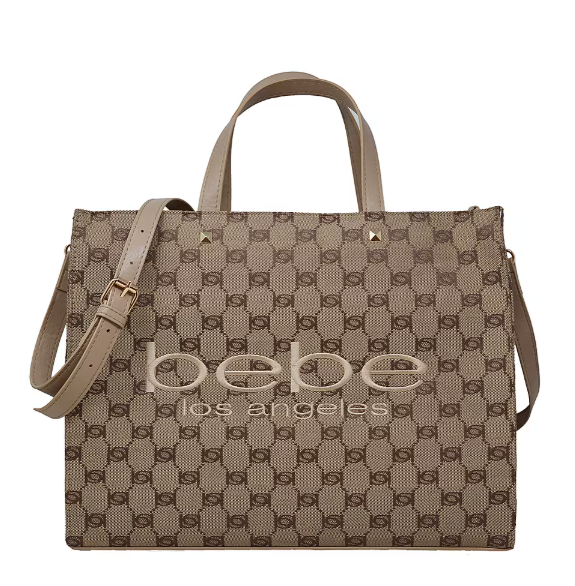 BEBE Talulla jacquard tote - Beige