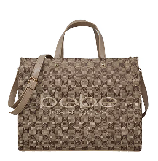 BEBE Talulla jacquard tote - Beige
