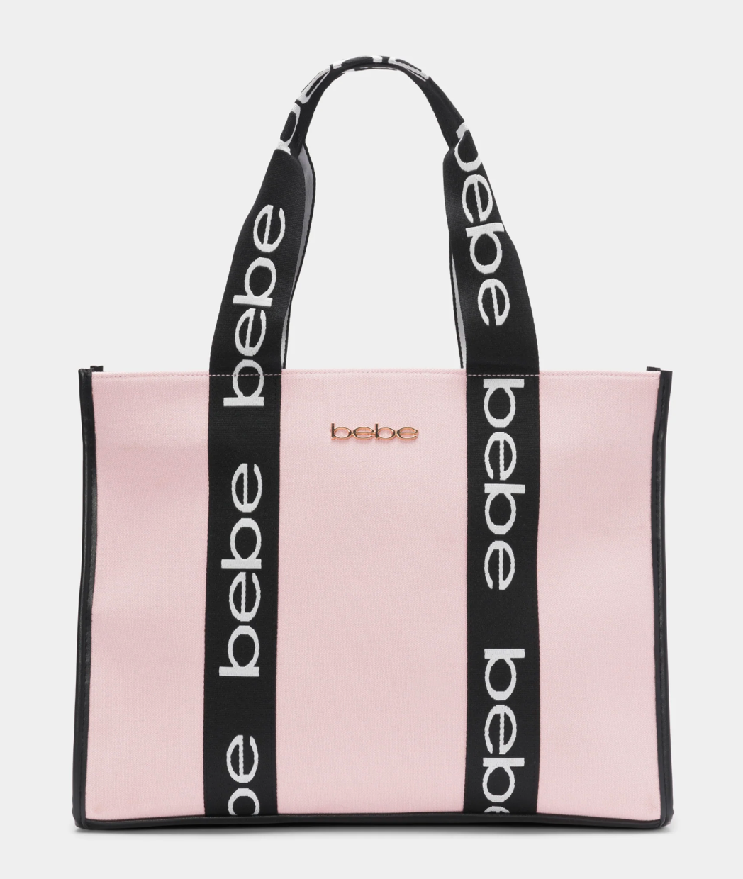 BEBE Hana canva sm satchel - DUSTY ROSE