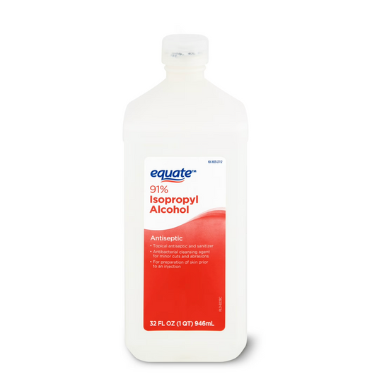 Equate 91% Isopropyl Alcohol Antiseptic Liquid, 32 fl oz
