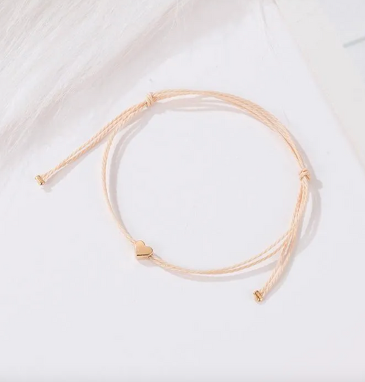 ❤️ Simple Rope Heart Bracelet – Elegant Love Design for Women