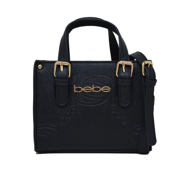 BEBE Zenia embossed mini satchel - Black