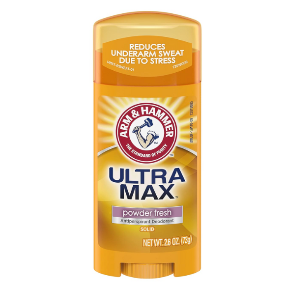 ARM & HAMMER ULTRAMAX Anti-Perspirant Deodorant Solid Powder Fresh, 2.6 Ounce
