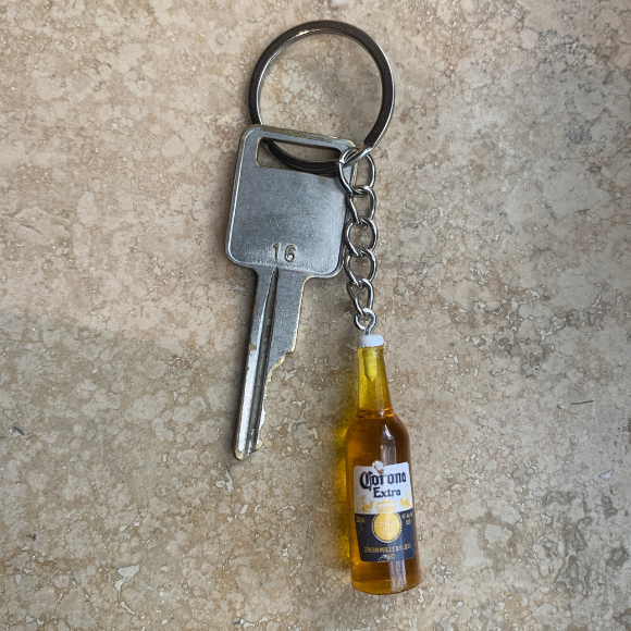 Corona Bottle Keychain