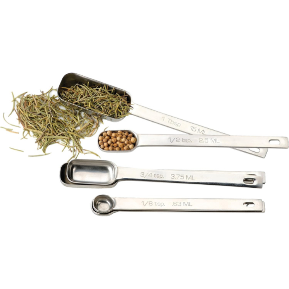 International Endurance Stainless Steel Spice Measuring Spoons, Set of 6