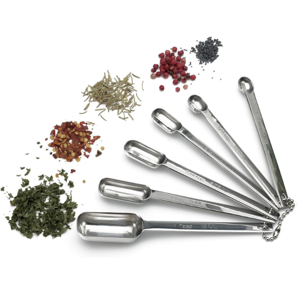 International Endurance Stainless Steel Spice Measuring Spoons, Set of 6