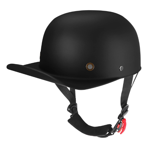 Baseball Style Cap Retro Motorcycle Helmet Unisex-Adult - DOT Approved