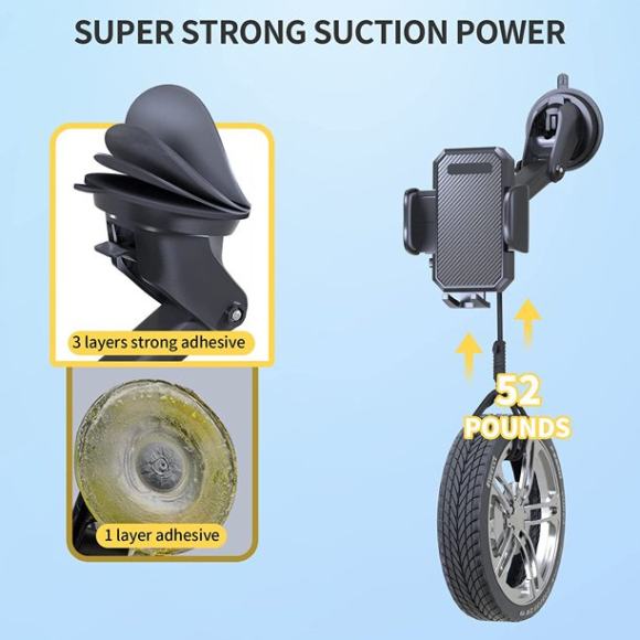 Universal 360 Degree Rotating Windshield Support Smartphone Car Accessories Car Phone Holder