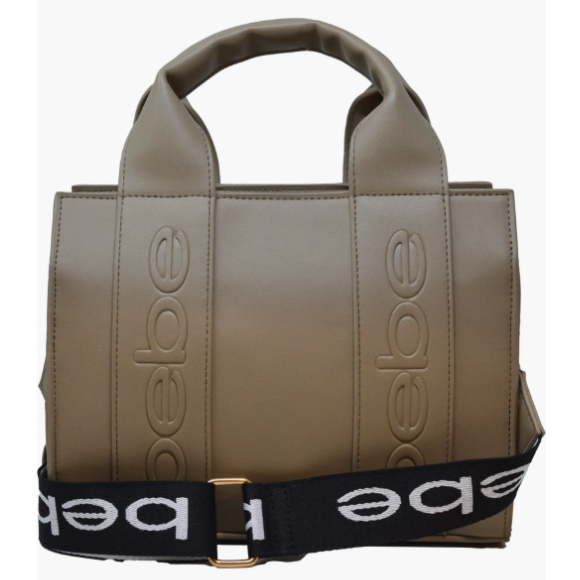 BEBE Hana mini pu satchel crossbody - TAUPE