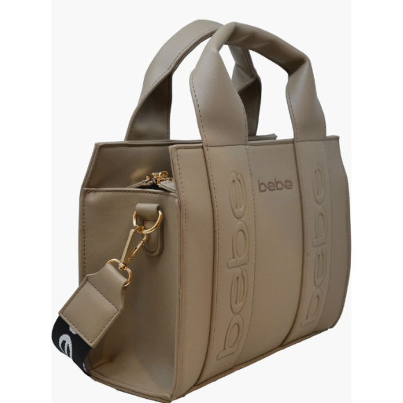 BEBE Hana mini pu satchel crossbody - TAUPE