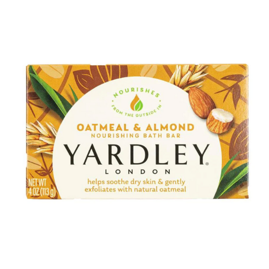 Yardley - London Naturally Moisturizing Bar Soap, Oatmeal & Almond - 4 Oz