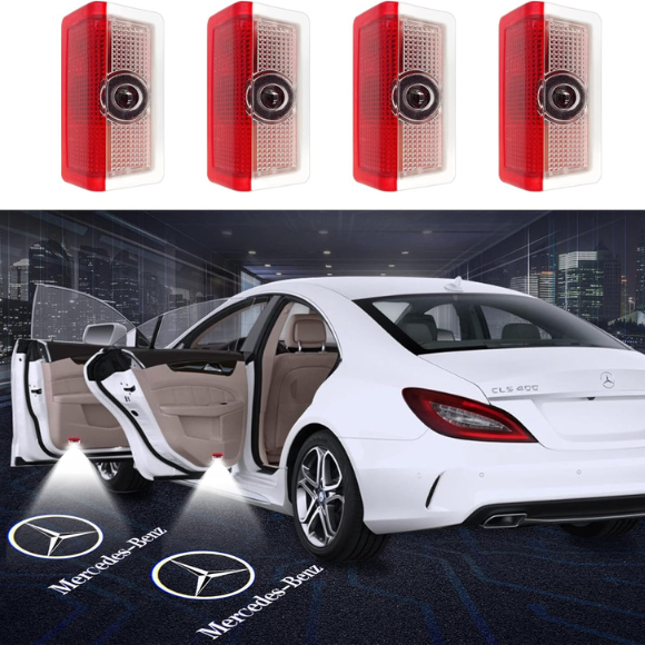 4X LED Door Courtesy logo Light Ghost Shadow Laser Projector For Mercedes-Benz