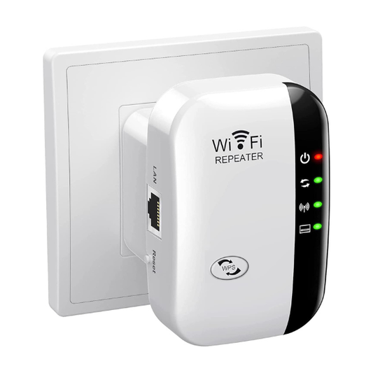 WiFi Extender Signal Booster – Up to 5000 sq.ft & 50 Devices, Long-Range Wireless Repeater with Ethernet Port
