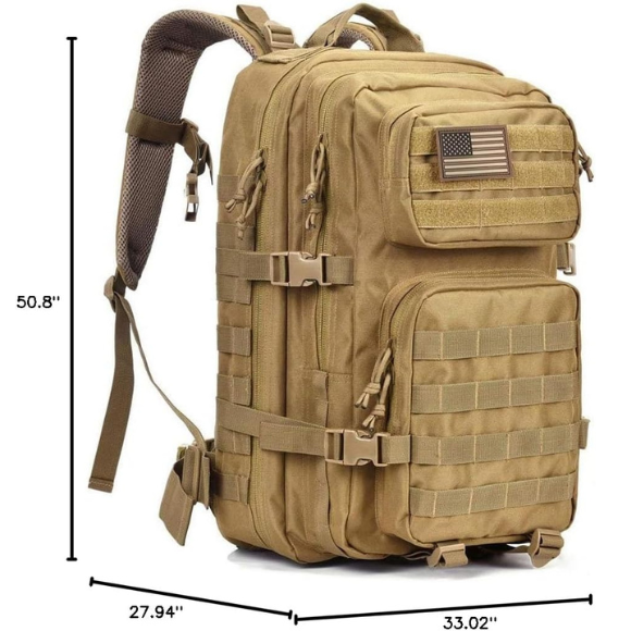 Military Tactical Backpack – 3-Day Assault Pack MOLLE Rucksack for Hiking, Camping & Survival