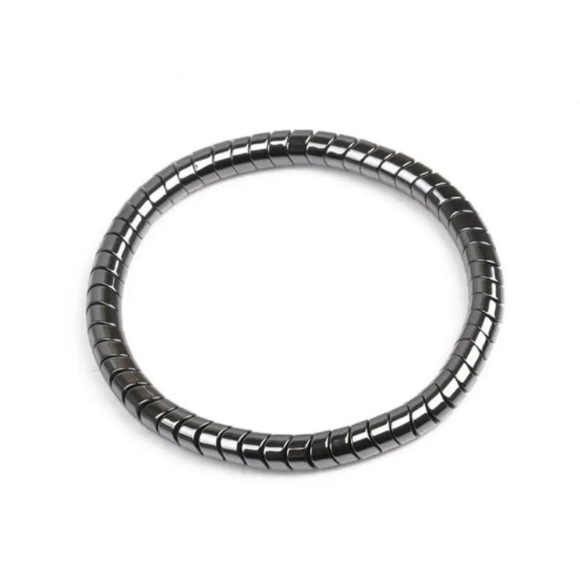 Magnetic Therapy Hematite Bracelet 8mm Natural Stone Beads for Men & Women – Energy Balance & Wellness Jewelry