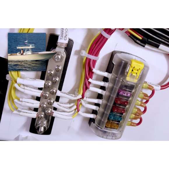 Blue Sea Systems 5035 ST Blade Fuse Block 6 Circuit Independent with Cover