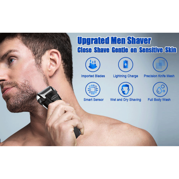 Electric Razor for Men,Shavers for Men Electric Razor Wet Dry