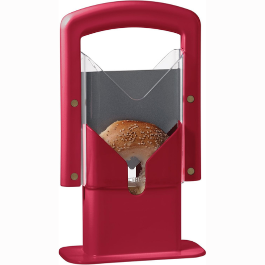 Hoan The Original Bagel Guillotine Universal Slicer, 9.25-Inch, Red