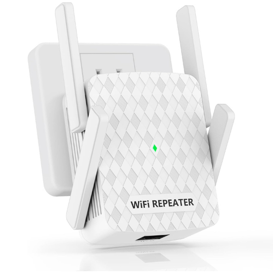 WiFi Extender Signal Booster, Internet Wireless Repeater for Home Coverage up to 10000sq.ft and 35 Devices